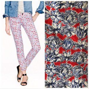J Crew Liberty Toothpick Jean in Tulip Floral